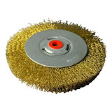 Escova Circular De Aço Latonado 6 X 3 4 Para Moto Esmeril