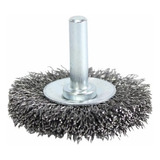 Escova Circular Ond 2x5 16 C haste 1 4 Aço Carbono Pequi
