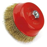 Escova Copo Ondulada 75mm M14x2 Aço Hessen