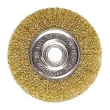 Escova De Aço Circular 6 Pol X 10mm Furo 22mm Pra Lixadeira