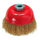 Escova De Aço Circular 75 Mm Ondulada Tipo Copo M14 Mtx