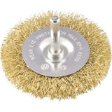Escova De Aço Circular Haste De 1 4 Vonder 6325003140 Cor Bege