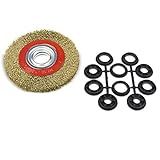 Escova De Aço Circular Latonada 6X3 4 Rocast