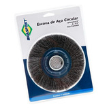Escova De Aço Circular Ondulada 6 Pol Aço Carbono