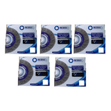 Escova De Aço Circular Ondulada 8 Pol 200 X 1 1 4 05 Pçs