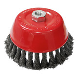 Escova De Aço Circular Tipo Copo Trançada 6 Pol 152mm M14