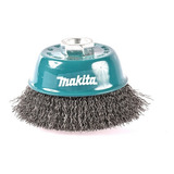 Escova De Aço Copo Fio Ondulado M14 100mm Makita D 55114 Cor Azul turquesa