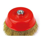 Escova De Aço Latonado Copo Com Rosca 60mm 319 0009 Rocast