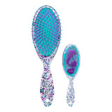Escova De Cabelo Almofadada Coleção Disney Sereia Marco Boni Cor Verde Água