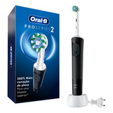 Escova De Dentes Elétrica Ultrassônica Oral b Cepillo De Dientes Electrico Pro Series 2 Preto 110v 220v 