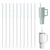 Escova De Limpeza De Palha Para Canudos Stanley 40 850 G Limpador De Palha Para Canudo Simples E Moderno Pacote Com 10 Escovas De Limpeza Escova Extralonga De 30 Cm Para Canudos Inoxidáveis 