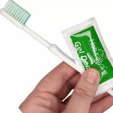 Escova Dental Descartável C Sachê De Creme Dental 750 Und