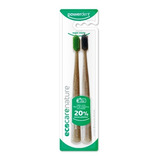 Escova Dental Ecológica Bambu Eco Care Nature C 2 Unidades