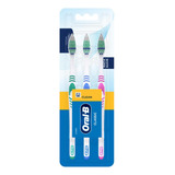 Escova Dental Macia Oral b 1 2 3 Classic 3 Unidades