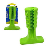 Escova Dental Mordedor Para Cachorro Verde 14x10 5cm Na Ca Sabor Sem Sabor