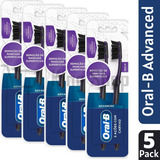 Escova Dental Oral b Advanced 5 Ações Com Carvão C 5 Pack