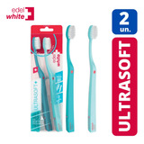 Escova Dental Ultrasoft Edel White Duo