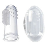 Escova Dente Massageadora De Dedo P Bebê Silicone C Estojo