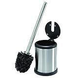 Escova E Suporte Para Vaso Sanitário Bath Bliss Tampa Com Fechamento Automático Aço Inoxidável