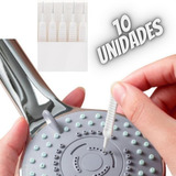Escova Escovinha Desentope Chuveiro Limpador 10 Unidades