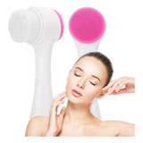 Escova Esfoliante De Silicone Para Limpeza Facial Dupla Face