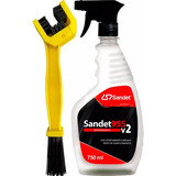 Escova Limpa Corrente Moto 955 Spray Desengraxante Sandet