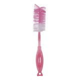 Escova Limpa Mamadeira E Bico 2 Em 1 Multikids Baby Cor Rosa