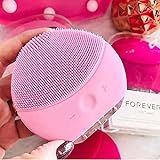 Escova Limpeza Facial Massageador Recarregável Mini Luna 2   Rosa
