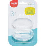 Escova Massageadora Bebe Cerdas E Dedal Em Silicone Gengiva