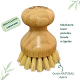 Escova Natural Multifunção Limpa Casa Lava Louça E Roupa