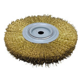 Escova Ondulado De Aço Latonado 6 X 3 4 P moto Esmeril