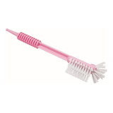 Escova Para Mamadeira E Bicos Dupla Ação Rosa Kuka