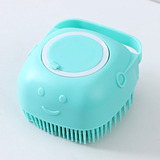 Escova Pente Silicone Dispenser Shampoo Pet