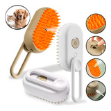 Escova Pet Com Vapor Removedor De Pelos Premium Elétrica
