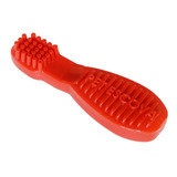 Escova Pet Games Mordedor Dental Pet Nylon Brinquedo P Cães Cor Vermelho