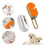 Escova Premium Vapor Autolimpante Gatos Caes 3 Em 1 Luxo