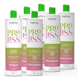 Escova Progressiva Proliss 3 Kits Shampoo Gloss 2x1l Myphios