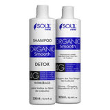 Escova Progressiva Sem Formol Selagem Organica 100 Liso Profissional 300ml Soul Care Organic Smooth