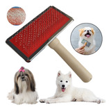 Escova Rasqueadeira Bath Brush Pet P Cães Gato Profissional