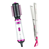 Escova Rotativa Gama 1100w Rosa Prancha Queratina 410 f