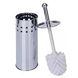 Escova Sanitária Com Suporte Em Aço Inox E Cerdas Flexíveis Esfregão Para Limpeza De Vaso Sanitário Privada E Cantos Difíceis Higienização De Banheiro LINHA PREMIUM SYANG