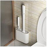 Escova Sanitária De Silicone Flexivel Com Suporte Adesivo