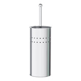 Escova Sanitária Limpeza Vaso Banheiro Aço Inox Com Suporte