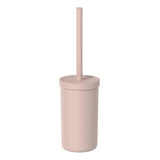 Escova Sanitária Rosa Duna Bold Com Suporte E Tampa Ou