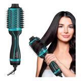 Escova Secadora Black Tiff 3 Em 1 Seca Alisa Modela Bi Volt