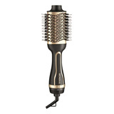 Escova Secadora E Alisadora 1200w Ceramic Íon Mondial Cor Preto E Champagne 220v
