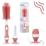 Escova Silicone Para Lavar Garrafas Mamadeiras Copos E Taças