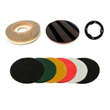 Escova Suporte Flange 6 Discos Enceradeira Crismar 350mm