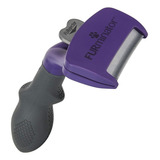 Escova Tira Pelo Furminator Gatos Pelo Curto Médio E Grande Cor Roxo