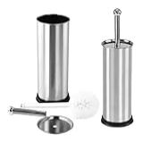 ESCOVINHA De Limpar Vaso Sanitário Privada Aço Inox ESCOVA SANITARIA PARA LIMPEZA DE BANHEIRO HIGIENIZAÇÃO LIMPA COM SUPORTE EM INOX 34CM